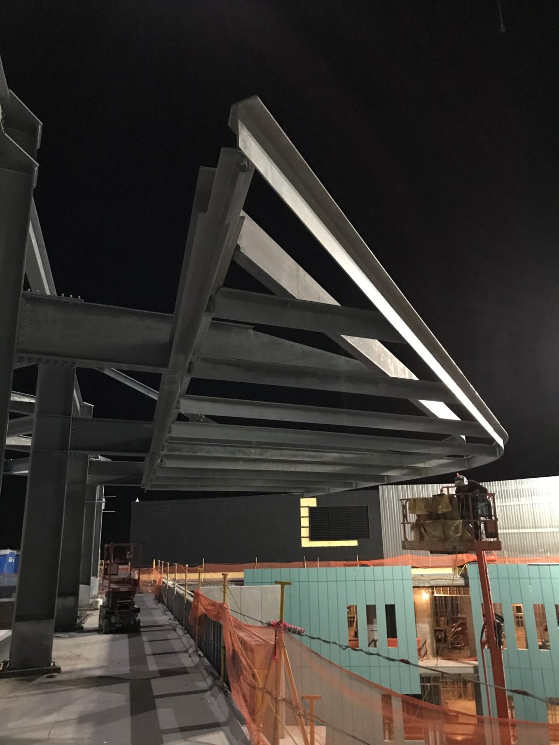 ASU ISTB7 Roof top Canopies Completed Pro Steel Erectors